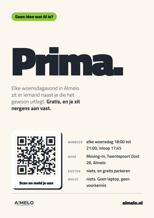Poster met QR